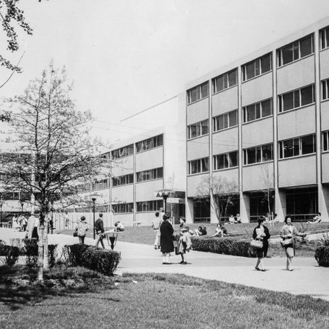 Photo of Barton Hall, circa 1961