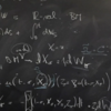 writing on black chalkboard