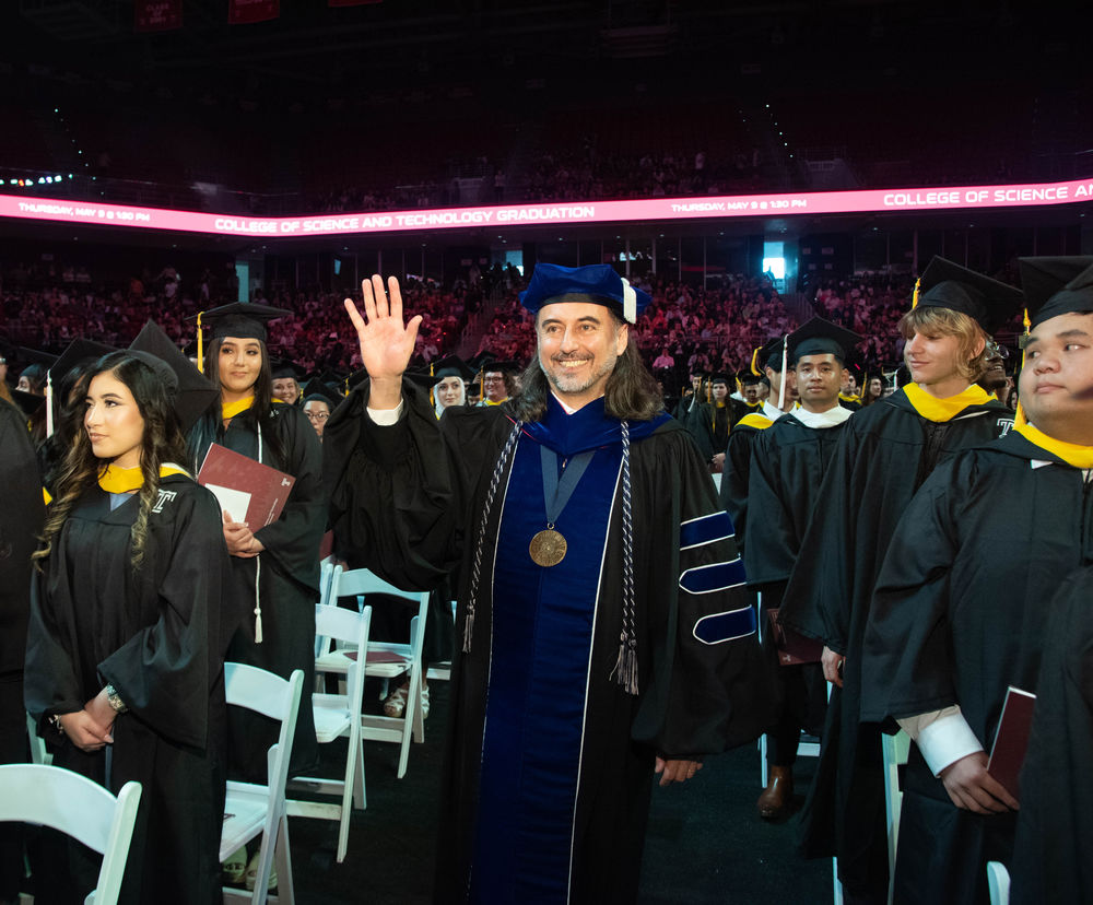 Dean Miguel Mostafa at CST Graduation