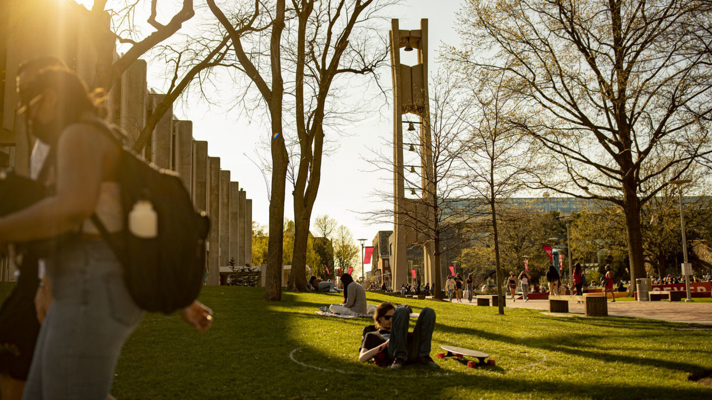 Students on Main Campus.