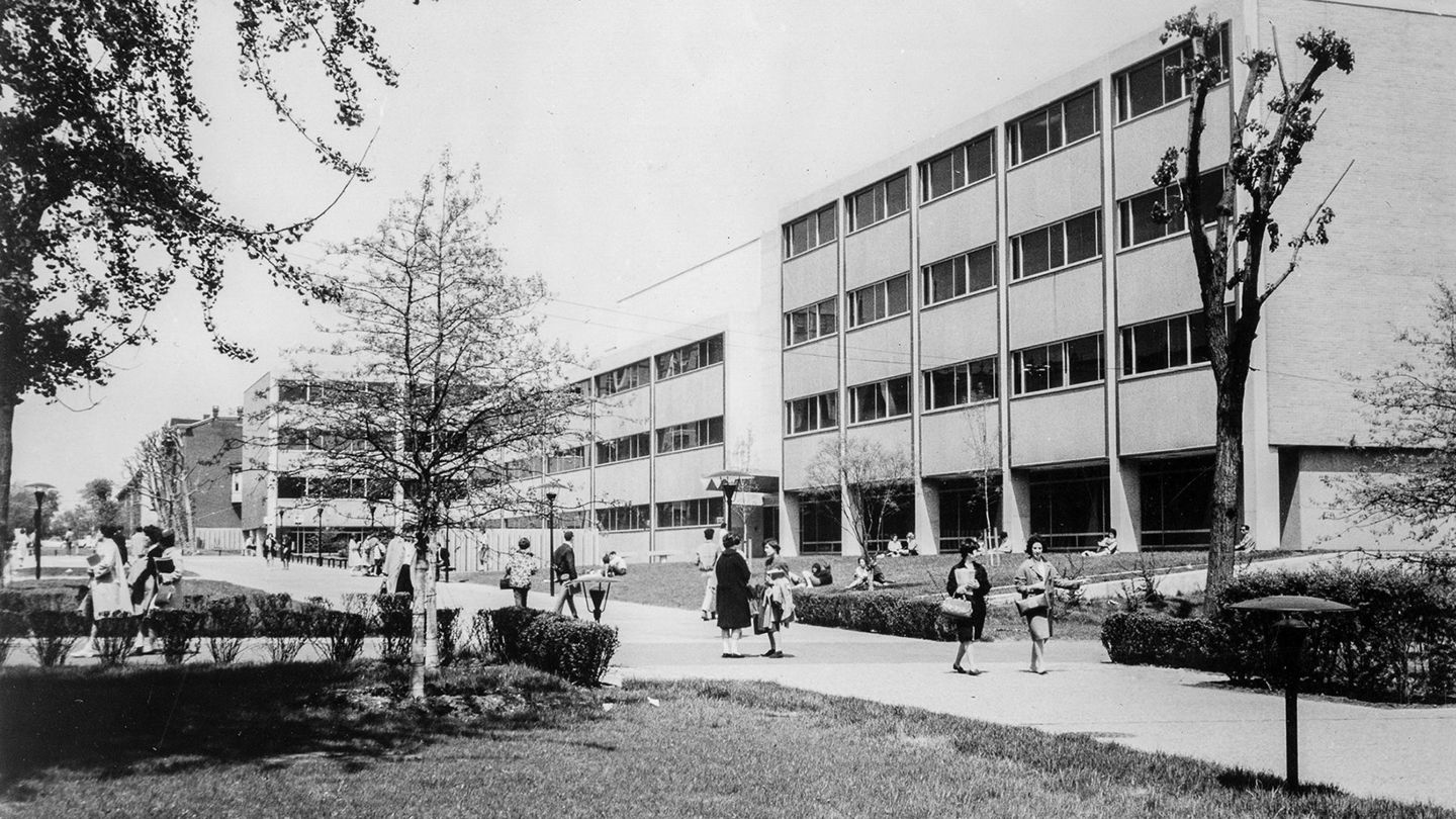 Photo of Barton Hall, circa 1961