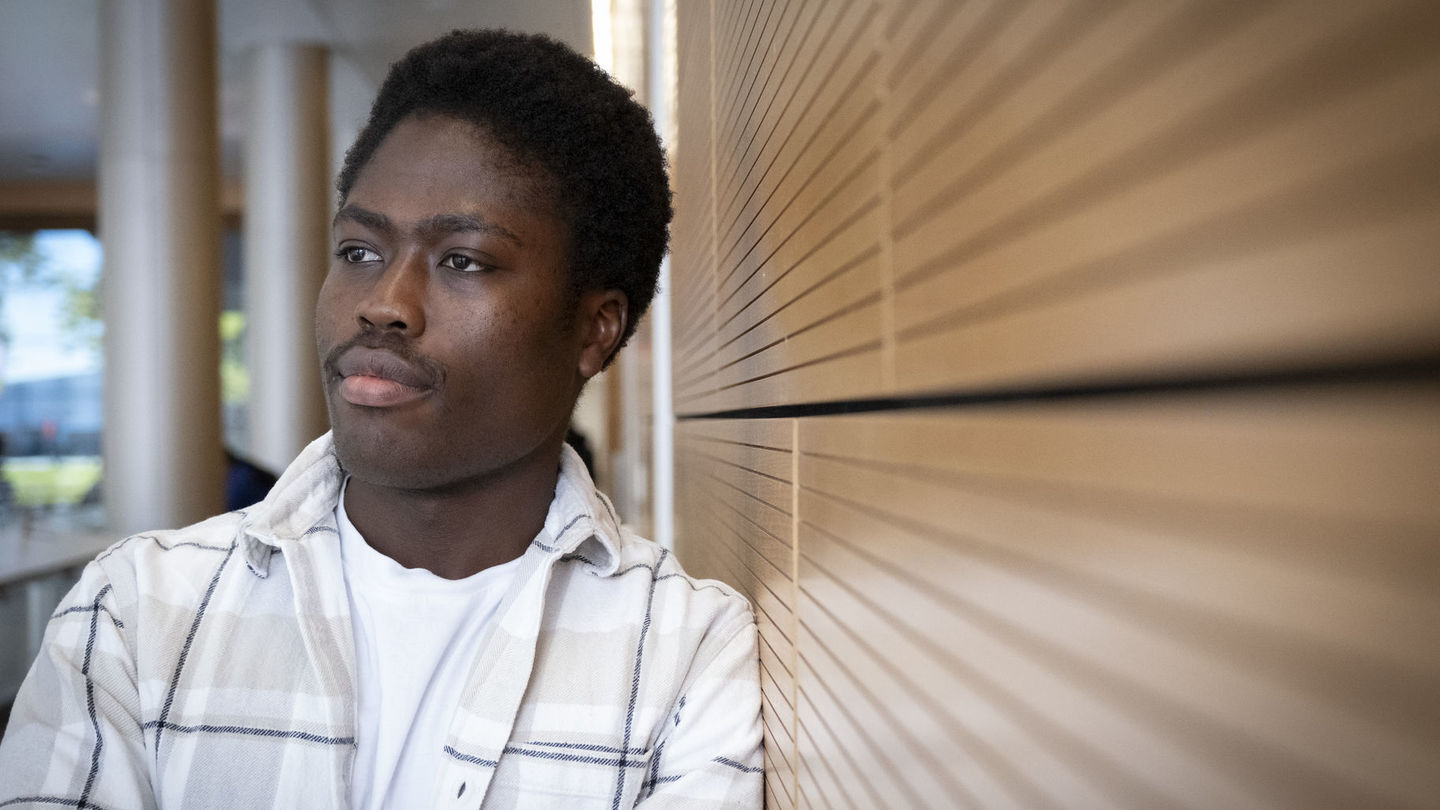 Prince Geutler, a senior computer science major, has spent the last two summers interning at Google. Prince Geutler pictured.